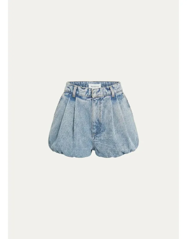 Denim Bubble Shorts