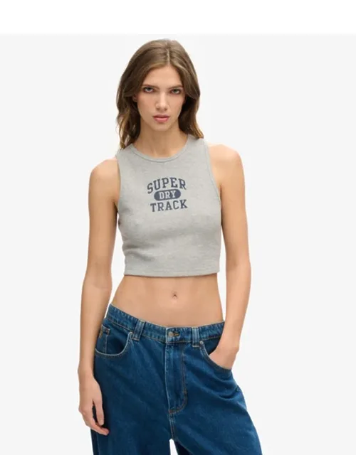 Athletic Essentials Waffle Cropped Tank Top