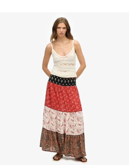 Printed Maxi Skirt