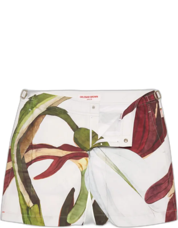Mid-length Orchis Print Swim Shorts