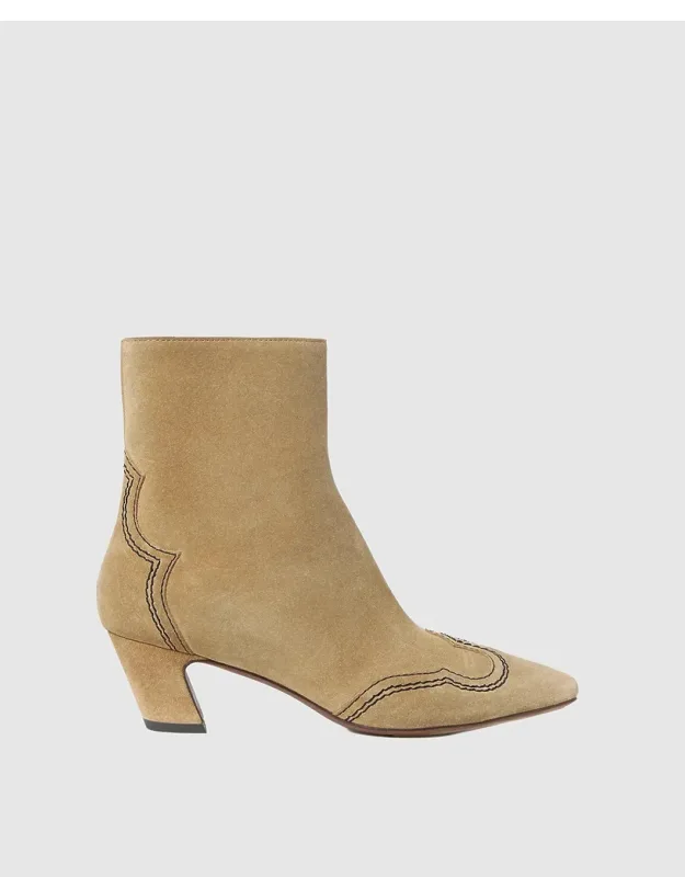 Aspen Sand Suede Ankle Boots
