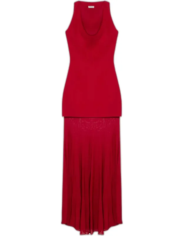 Xena Sleeveless Halter Maxi Dress