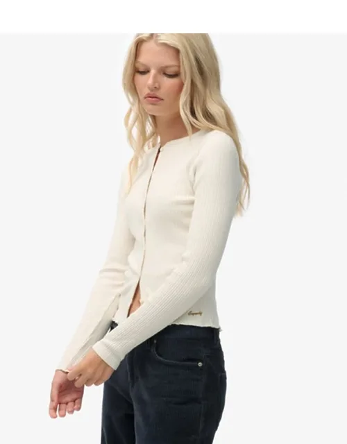 Athletic Essentials Ribbed Cardigan