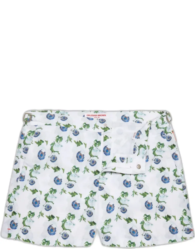 Shorter-length Coronaria Print Swim Shorts