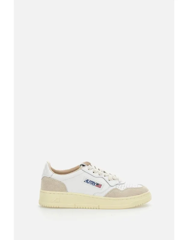Medalist Low Sneakers With Leather Upper And Suede Inserts