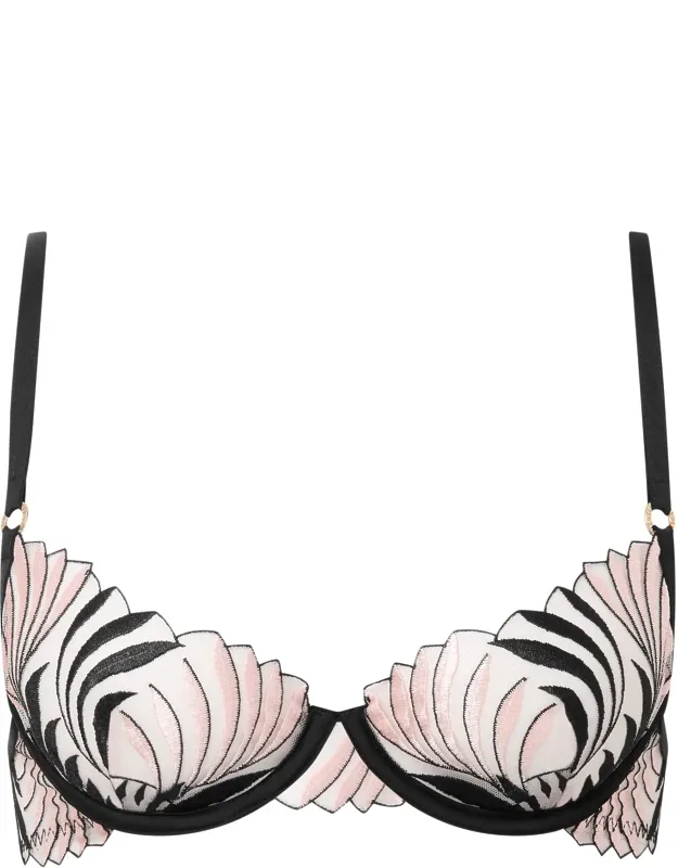 Embroidered Sheer Bra