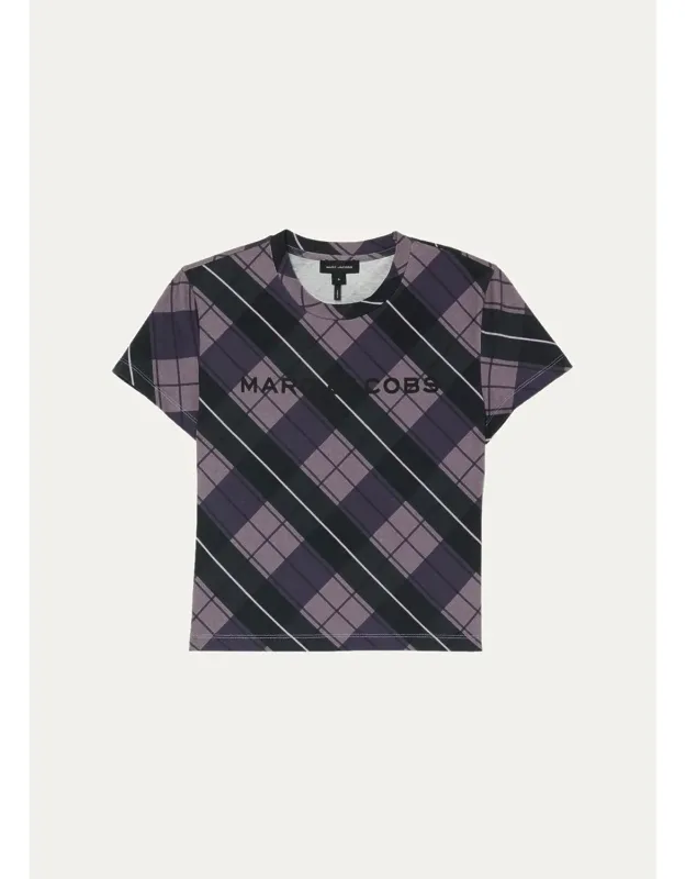 Checked Cotton T-shirt