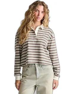 Original Striped Long-sleeve Polo T-shirt