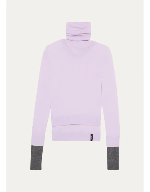 Layered Turtleneck Sweater