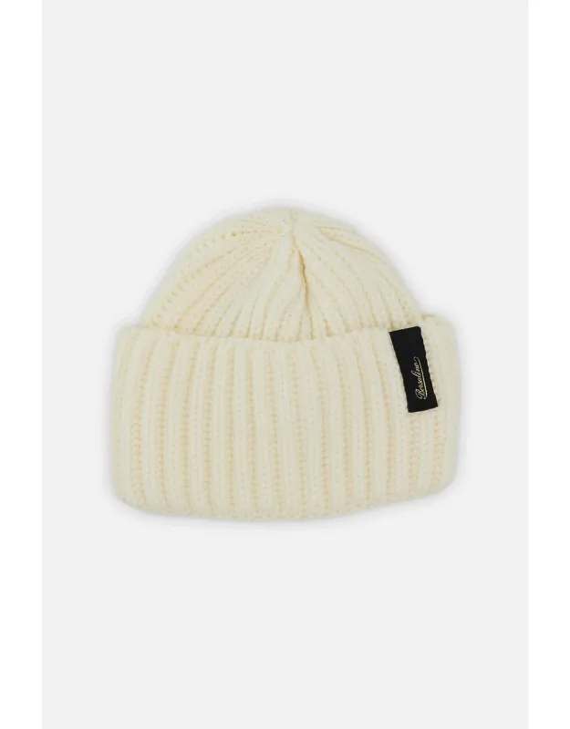 Wool Rib Knit Beanie
