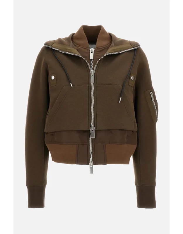 Bomber Style Hoodie
