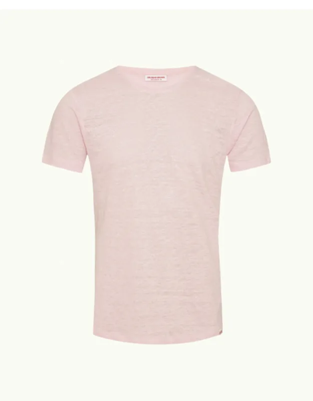 Tailored Fit Crew Neck Linen T-shirt