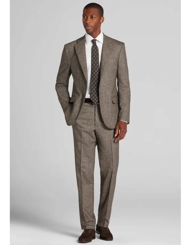 Tailored Fit Tweed Suit Jacket