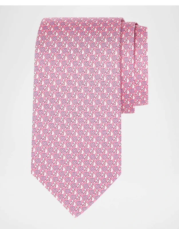 Varenne Horse And Gancio Silk Tie
