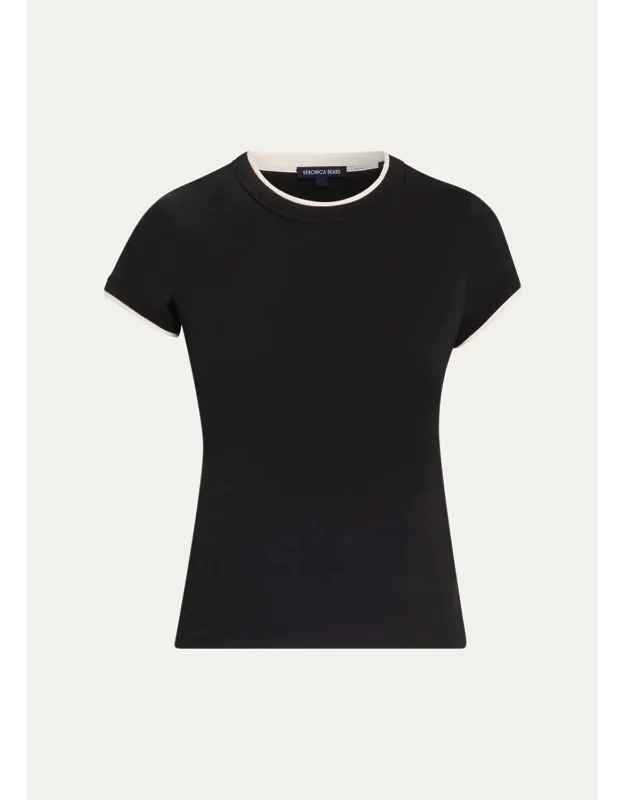 Stretch-cotton T-shirt
