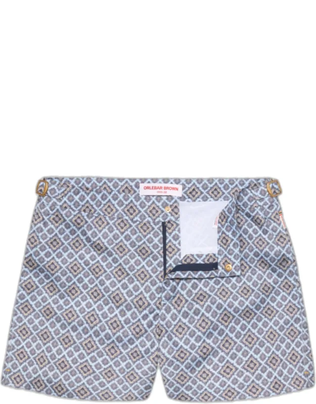 Shorter-length Paisley Season Print Swim Shorts