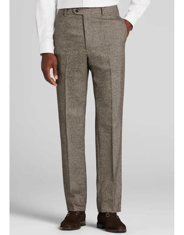 Reserve Collection Tailored Fit Tweed Suit Pants