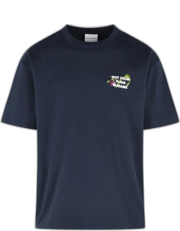 Vine Slogan Cotton T-shirt