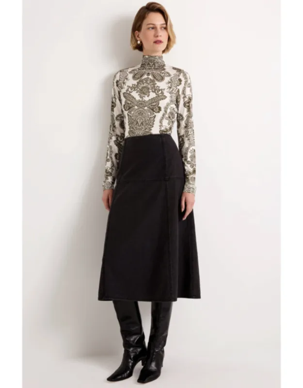 Yuko A-line Denim Skirt