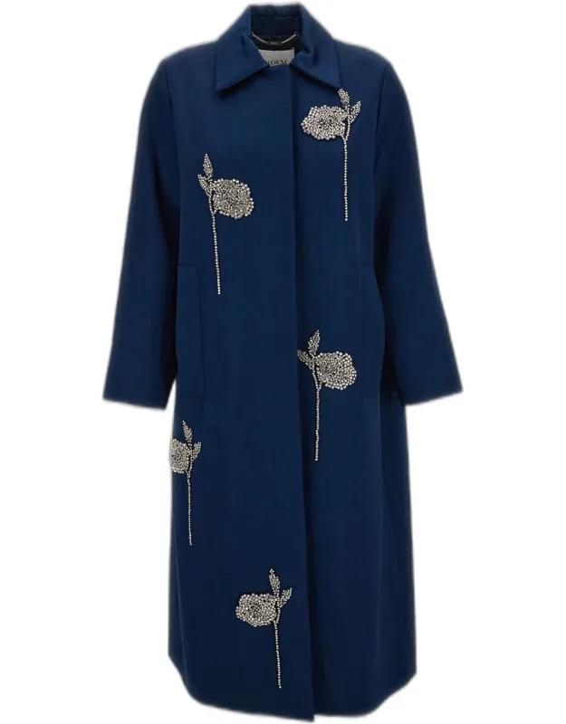 Satin-embellished Coat