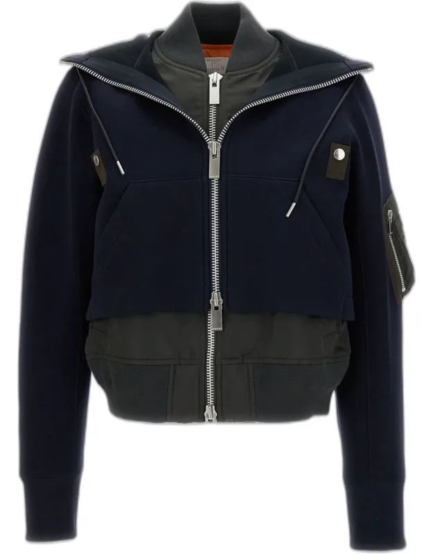 Bomber Style Hoodie