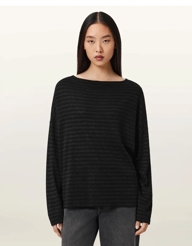 Rina Striped Shimmer T-shirt