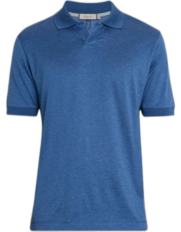 Cotton Johnny Collar Polo Shirt