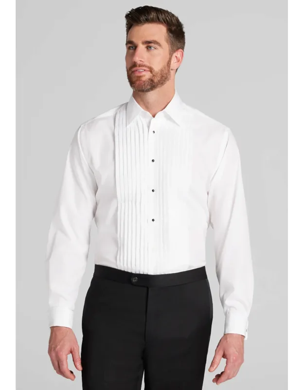 Tailored Fit Eight-pleat Tuxedo Shirt