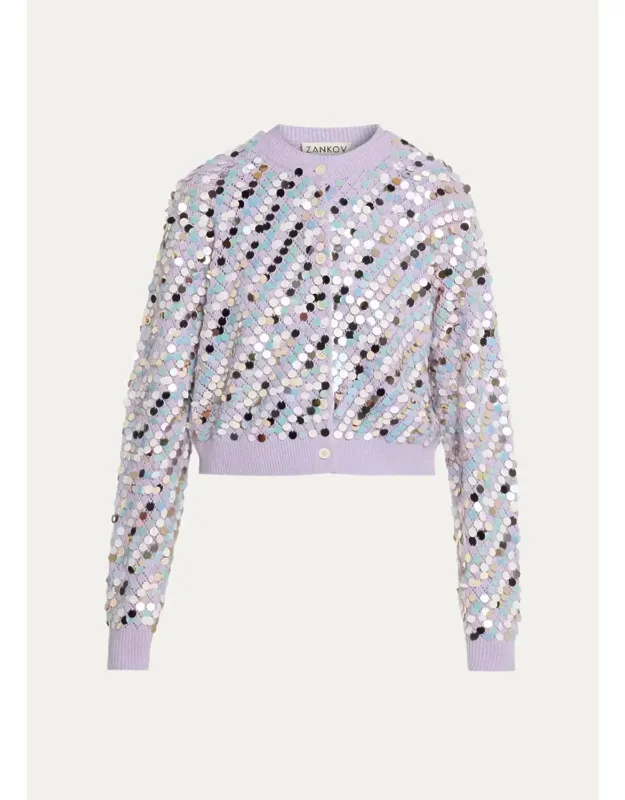 Merino Wool-cashmere Crop Cardigan