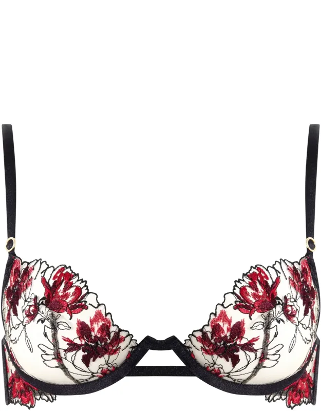 Calista Sheer Floral Bra