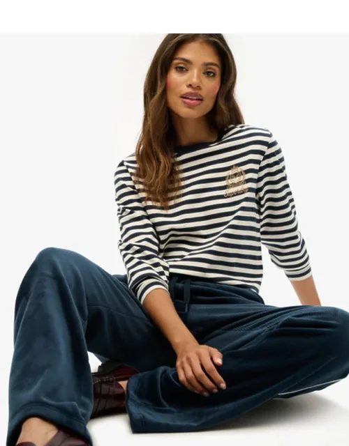 Country Club Long Sleeve Stripe Top
