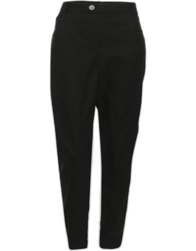 Stretch Crepe Quilted Details Riding Pants