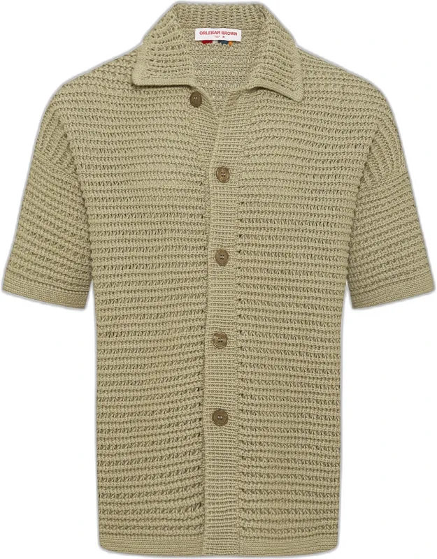 Crochet Shirt Relaxed Fit Cotton