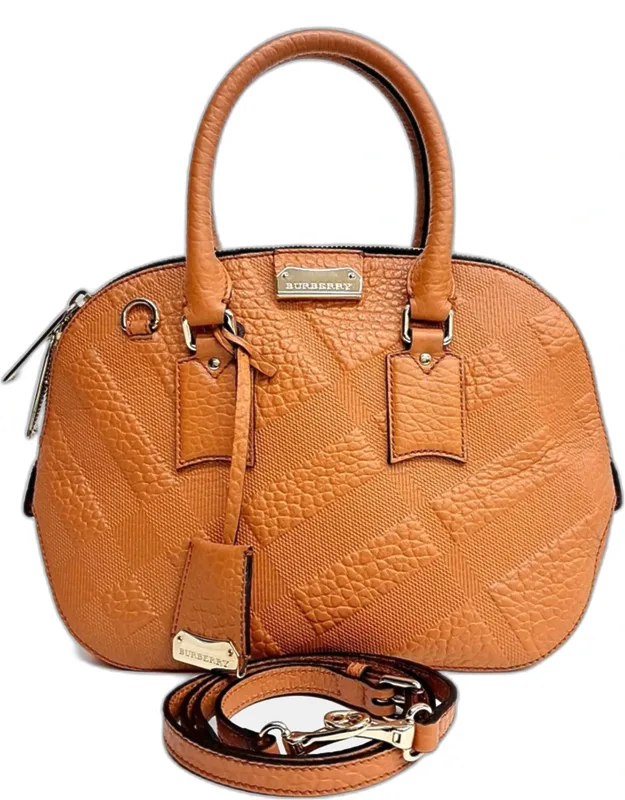 Pebbled Leather Top Handle Bag