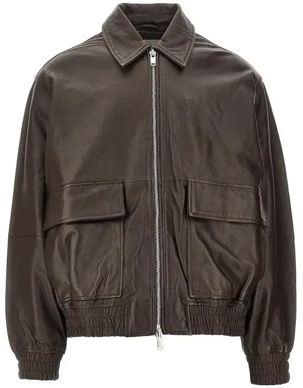 Piston Leather Bomber Jacket
