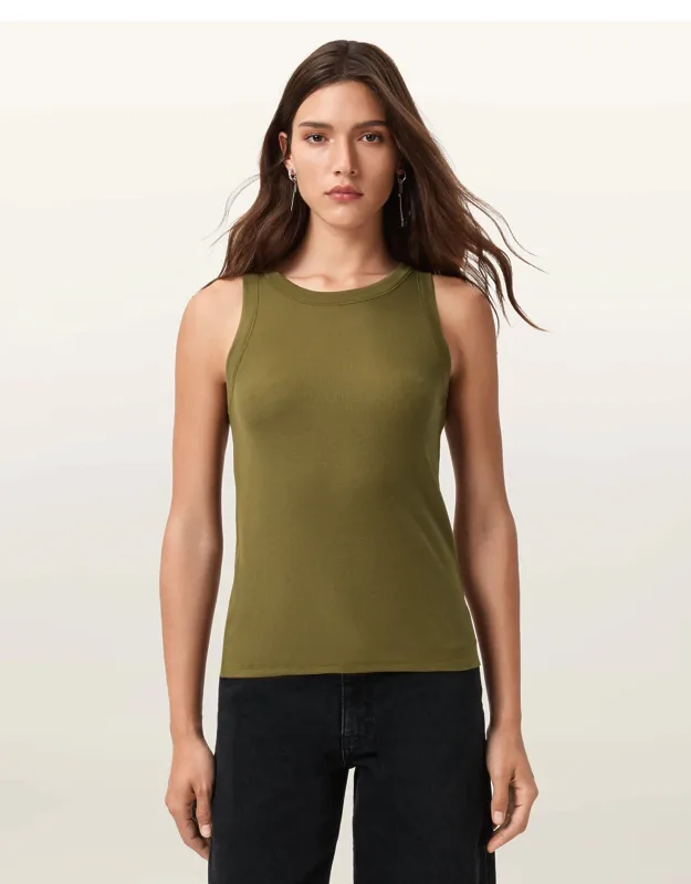 Rina Crew Neck Sleeveless Tank Top