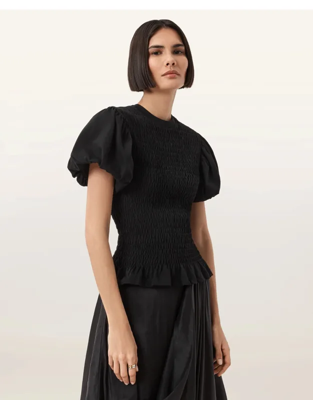 Smocked Slim Top