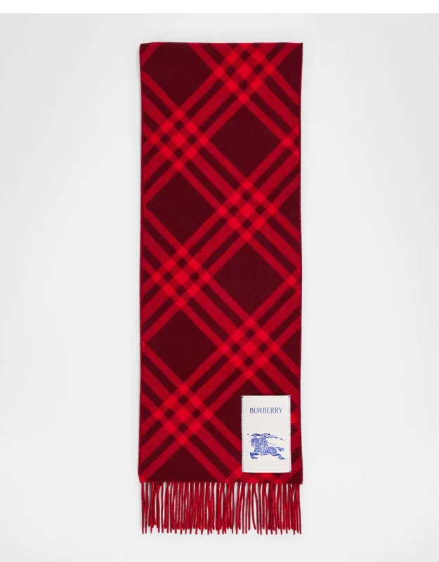 Check Cashmere Scarf