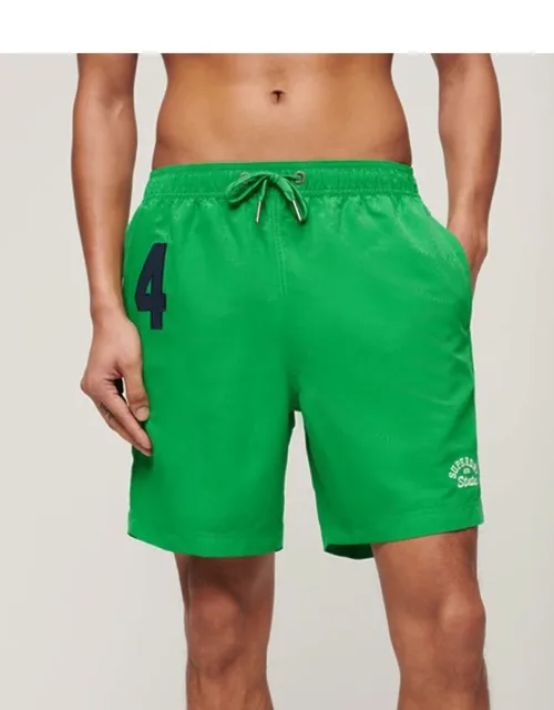 Classic Embroidered Recycled Polo 17-inch Swim Shorts