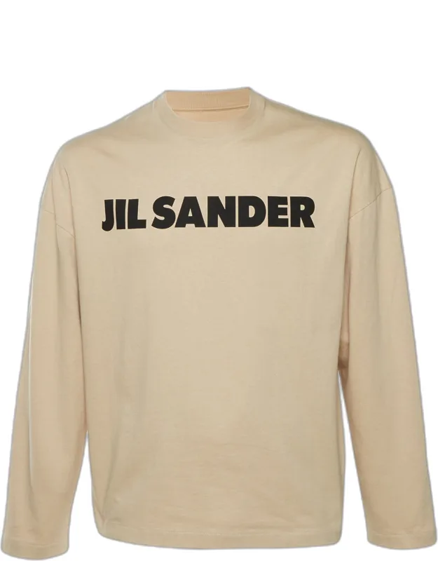 Logo Print Cotton Long Sleeve T-shirt