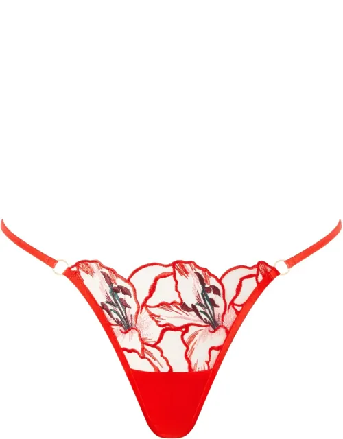 Asha Sheer Floral Thong