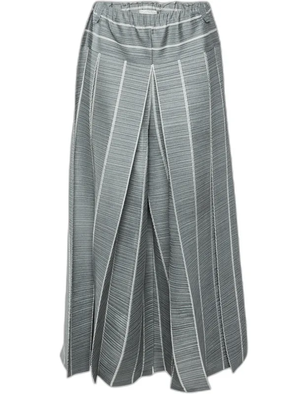 Plisse Pleated Pants