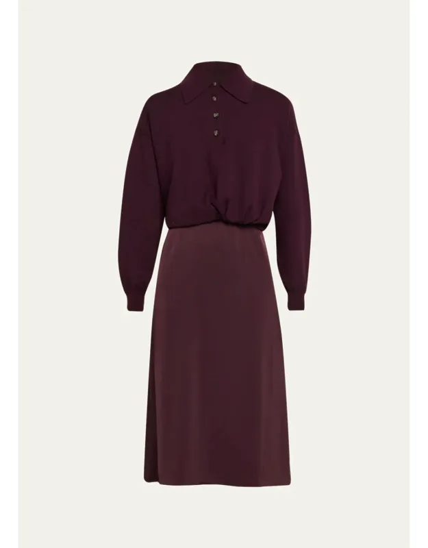 Ultra-fine Merino Wool Combo Dress