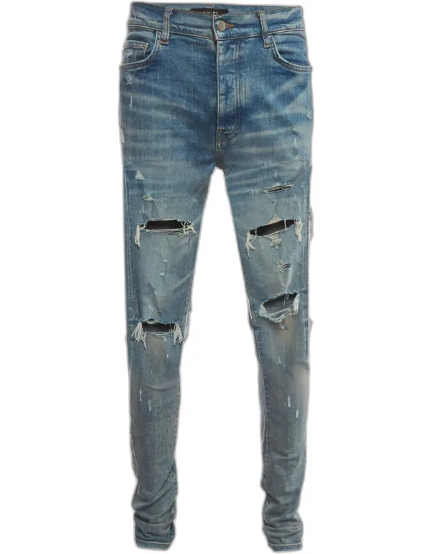 Distressed Denim Skinny Jeans