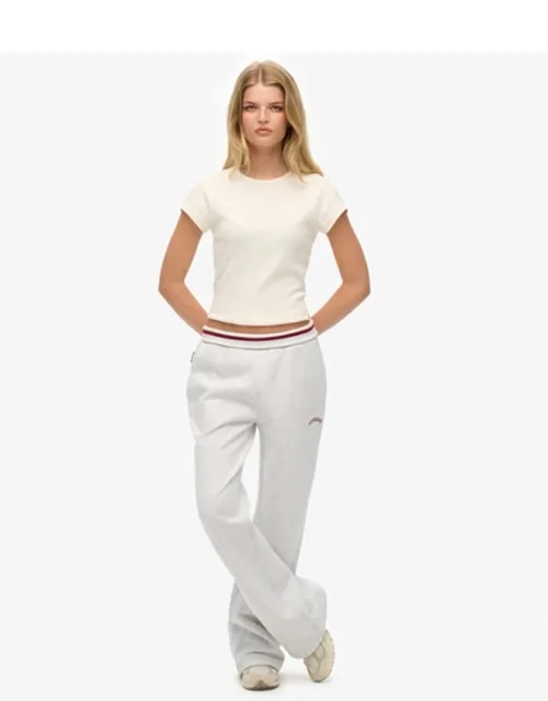 Athletic Essentials Logo Low Rise Flare Joggers