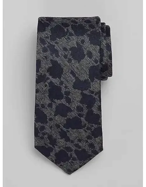 Striated Floral Tie