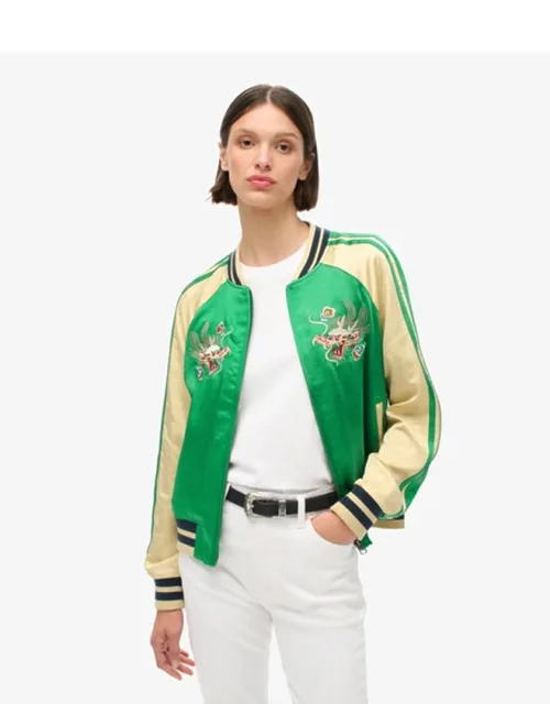 Embroidered Bomber Jacket