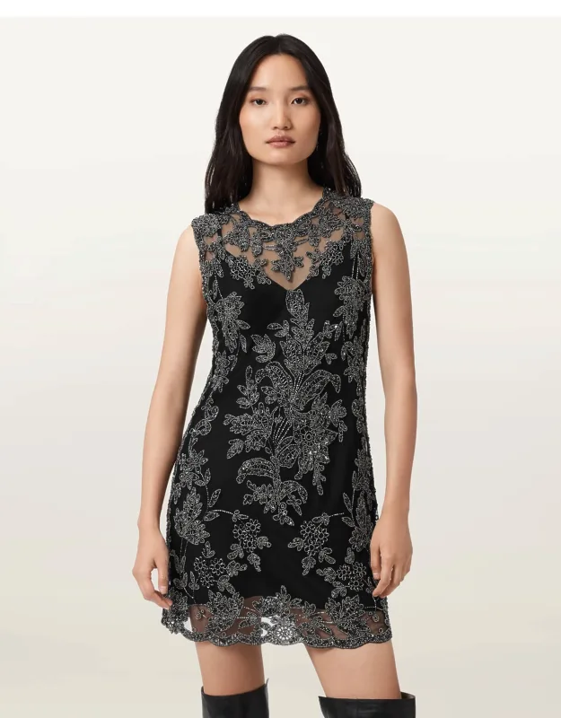 Embellished Mini Dress