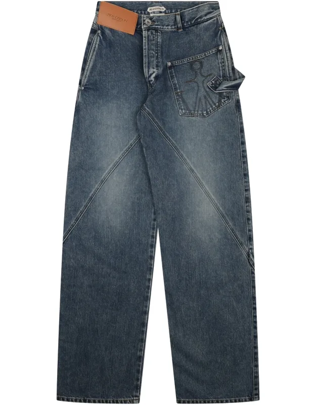 Jeans With Patch Logo