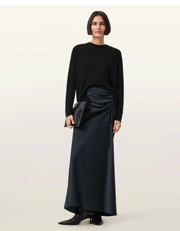 Gathered Maxi Skirt